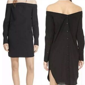 Rag and bone Black Off-Shoulder Dress